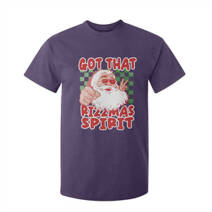 Funny Santa Rizz Christmas T Shirt For Kid Got That Rizzmas Spirit Retro Groovy TS02 Purple Print Your Wear