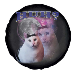 Funny Cat Emotion Meme Spare Tire Cover Huh Silly Sarcasm TS02 Print Your Wear