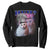 Funny Cat Emotion Meme Sweatshirt Huh Silly Sarcasm TS02 Black Print Your Wear