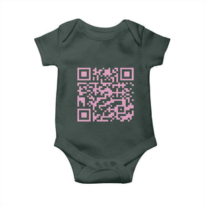 Funny Trump Dance Pink Baby Onesie President 45 47 Dancing Code TS02 Dark Forest Green Print Your Wear