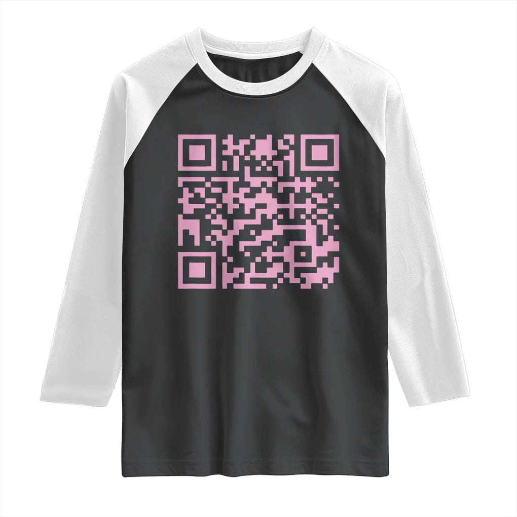 Funny Trump Dance Pink Raglan Shirt President 45 47 Dancing Code TS02 Black White Print Your Wear