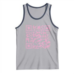 Funny Trump Dance Pink Tank Top President 45 47 Dancing Code TS02 Athletic Heather Navy Print Your Wear