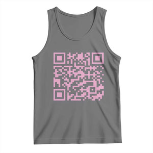 Funny Trump Dance Pink Tank Top President 45 47 Dancing Code TS02 Black Heather Print Your Wear