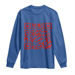 Funny Trump Dance Red Long Sleeve Shirt President 45 47 Dancing Code TS02 Royal Blue Print Your Wear