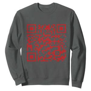 Funny Trump Dance Red Sweatshirt President 45 47 Dancing Code TS02 Dark Heather Print Your Wear