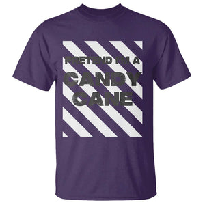 Funny Christmas Costume T Shirt Pretend I'm A Candy Cane TS02 Purple Print Your Wear