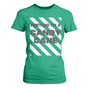 Funny Christmas Costume T Shirt For Women Pretend I'm A Candy Cane TS02 Irish Green Print Your Wear