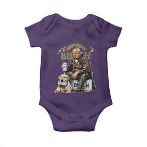 Funny Black Cat Baby Onesie Bruh Retro Cat Meme Graphic TS02 Purple Print Your Wear