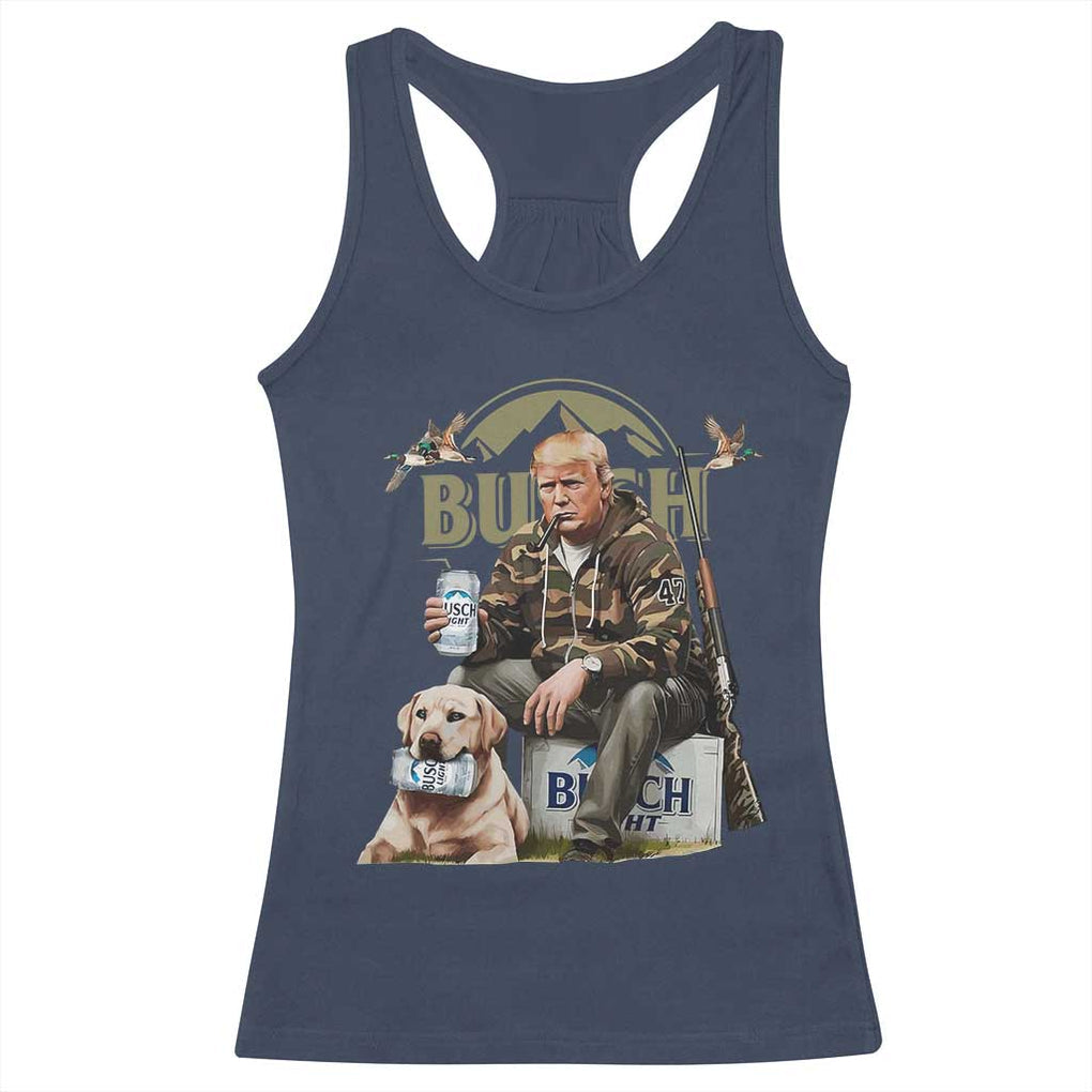 Funny Black Cat Racerback Tank Top Bruh Retro Cat Meme Graphic TS02 Navy Print Your Wear