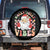 Retro Santa Christmas Spare Tire Cover Groovy Cute Santa Claus Christmas Vibes Xmas TS02 No hole Black Print Your Wear