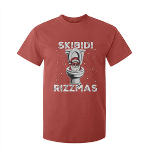 Funny Santa Rizz Christmas T Shirt For Kid Skibiti Toilet Rizzmas TS02 Red Print Your Wear