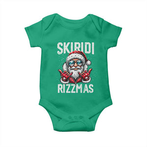 Christmas Bruh Baby Onesie Green Xmas Santa Hat Festive Vibe TS02 Irish Green Print Your Wear