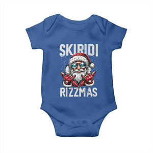 Christmas Bruh Baby Onesie Green Xmas Santa Hat Festive Vibe TS02 Royal Blue Print Your Wear