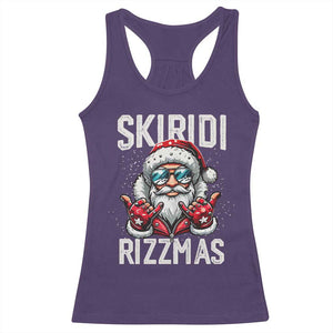 Christmas Bruh Racerback Tank Top Green Xmas Santa Hat Festive Vibe TS02 Purple Print Your Wear