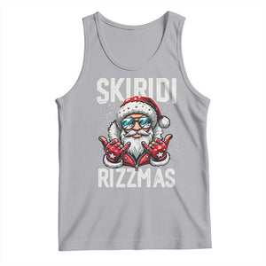 Christmas Bruh Tank Top Green Xmas Santa Hat Festive Vibe TS02 Athletic Heather Print Your Wear