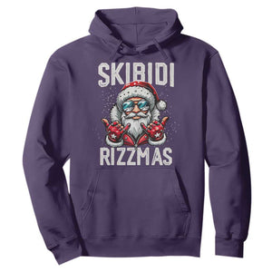 Funny Santa Rizz Christmas Hoodie Skibidi Rizzmas Gen Alpha Slang Cool Santa TS02 Purple Print Your Wear