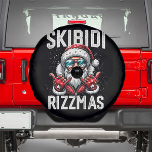 Funny Santa Rizz Christmas Spare Tire Cover Skibidi Rizzmas Gen Alpha Slang Cool Santa TS02 Black Print Your Wear