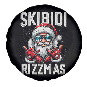 Funny Santa Rizz Christmas Spare Tire Cover Skibidi Rizzmas Gen Alpha Slang Cool Santa TS02 Print Your Wear