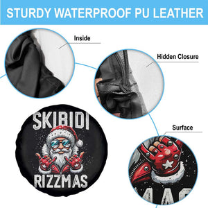 Funny Santa Rizz Christmas Spare Tire Cover Skibidi Rizzmas Gen Alpha Slang Cool Santa TS02 Print Your Wear