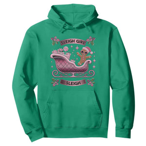 Groovy Pink Christmas Gingerbrad Hoodie Sleigh Girl Sleigh Festive Xmas Holiday Girls TS02 Irish Green Print Your Wear