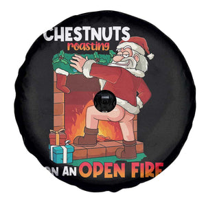 Funny Naughty Santa Spare Tire Cover Chestnuts Roasting On An Open Fire Dirty Food Pun Xmas Joke TS02 Print Your Wear