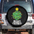 Christmas Gamer Spare Tire Cover Merry Critmas D20 RPG Gaming Xmas Tree TS02 No hole Black Print Your Wear