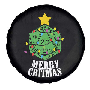 Christmas Gamer Spare Tire Cover Merry Critmas D20 RPG Gaming Xmas Tree TS02 Print Your Wear