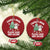 XmasTeacher Christmas Ornament Theres Snow Place Like 2nd Grade Merry Xmas Retro Groovy TS02 Circle Red Print Your Wear