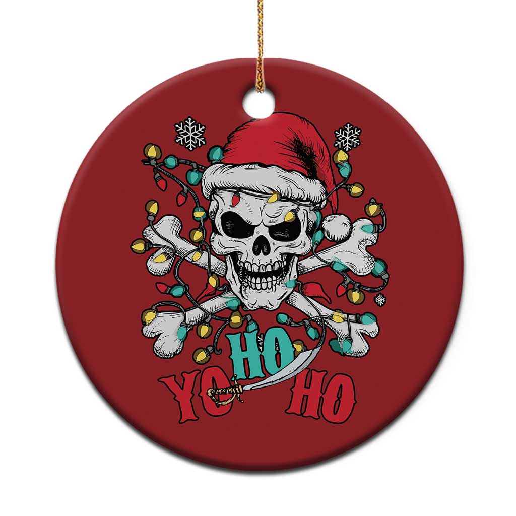 Xmas Pirate Skull Christmas Ornament Yo Ho Ho Boat Cruise Xmas Crossbones TS02 Print Your Wear