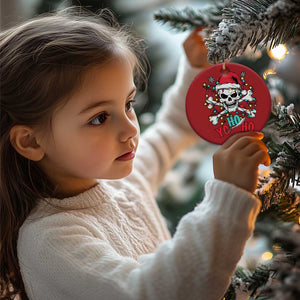 Xmas Pirate Skull Christmas Ornament Yo Ho Ho Boat Cruise Xmas Crossbones TS02 Print Your Wear