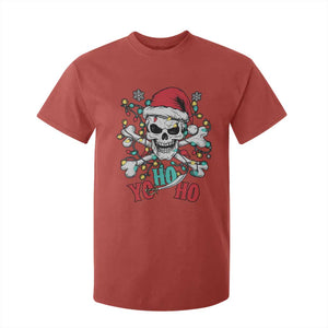 Christmas Pirate Skull T Shirt For Kid Yo Ho Ho Boat Cruise Xmas Crossbones TS02 Red Print Your Wear