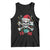 Christmas Pirate Skull Tank Top Yo Ho Ho Boat Cruise Xmas Crossbones TS02 Black Print Your Wear