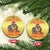 Xmas Squirrel Christmas Ornament It's A Funny Squeaky Sound Xmas Things TS02 Circle Gold Print Your Wear