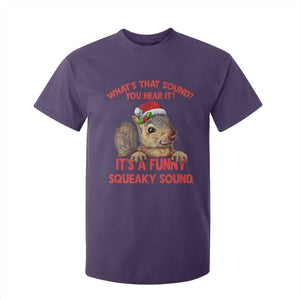 Christmas Squirrel T Shirt For Kid It's A Funny Squeaky Sound Xmas Things TS02 Purple Print Your Wear