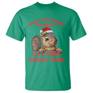 Christmas Squirrel T Shirt It's A Funny Squeaky Sound Xmas Things TS02 Irish Green Print Your Wear