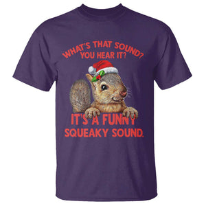 Christmas Squirrel T Shirt It's A Funny Squeaky Sound Xmas Things TS02 Purple Print Your Wear