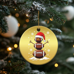 Xmas Football Christmas Ornament Rugby Snowman Xmas Festive Holiday Sports TS02 Print Your Wear