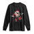 Funny Rock'n Roll Santa Claus Long Sleeve Shirt Cool Drummer Festive Christmas TS02 Black Print Your Wear