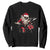 Funny Rock'n Roll Santa Claus Sweatshirt Cool Drummer Festive Christmas TS02 Black Print Your Wear