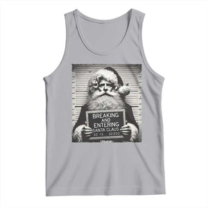 Funny Santa Mugshot Tank Top Naughty Christmas Festive Vibe TS02 Athletic Heather Print Your Wear