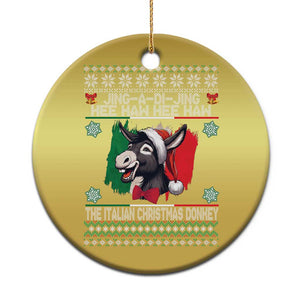 Italian Xmas Donkey Christmas Ornament Funny Jing A Di Jing Hee Haw Italy Flag TS02 Print Your Wear