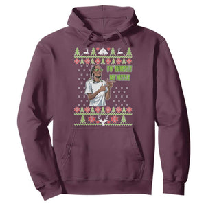 Funny Rapper Meme Christmas Hoodie Fo Shizzle My Nizzle TS02 Maroon Print Your Wear