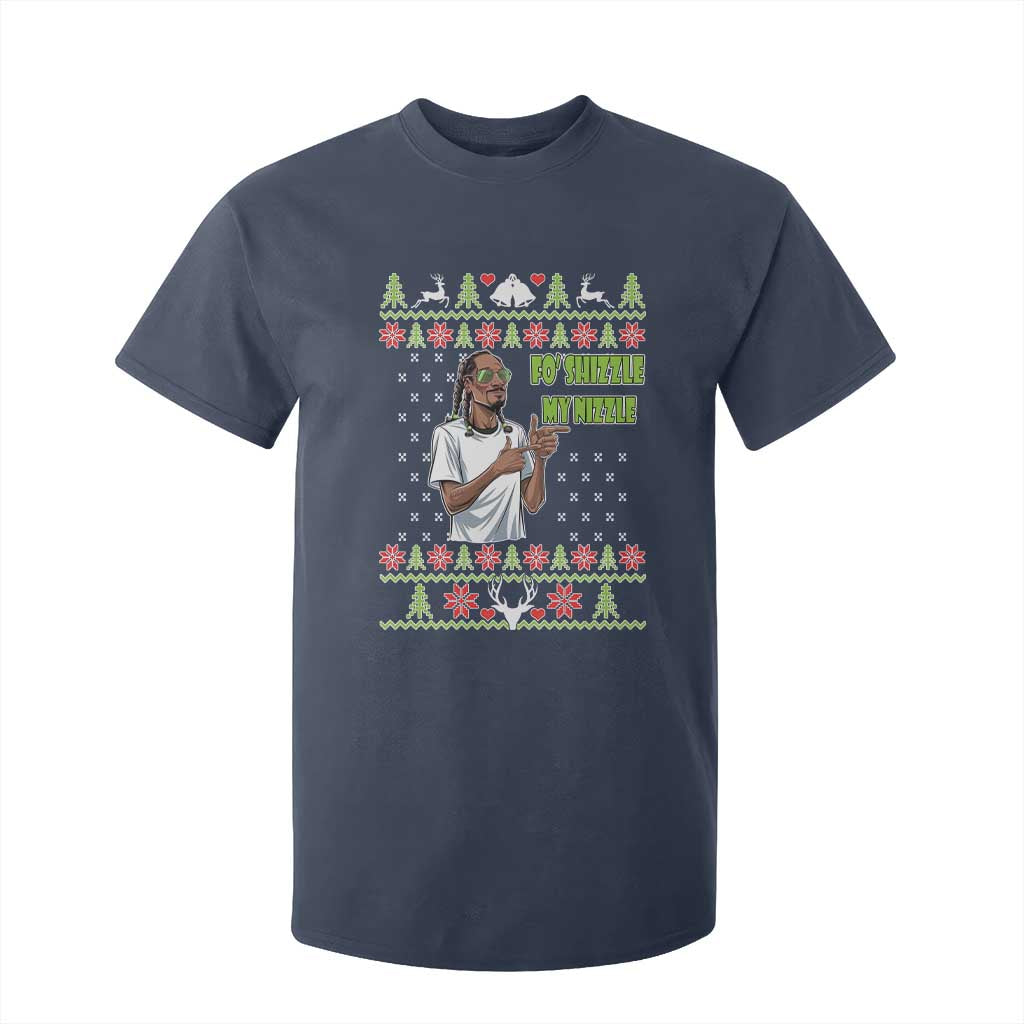 Funny Rapper Meme Christmas T Shirt For Kid Fo Shizzle My Nizzle TS02 Navy Print Your Wear