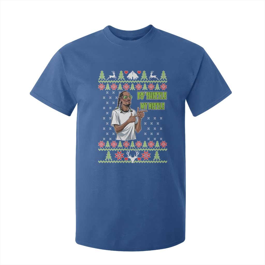 Funny Rapper Meme Christmas T Shirt For Kid Fo Shizzle My Nizzle TS02 Royal Blue Print Your Wear