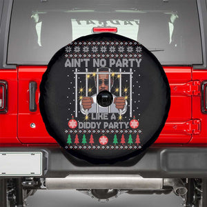 Funny Christmas Sarcastic Diddy Spare Tire Cover Aint No Party Like A Diddy Party TS02 Black Print Your Wear