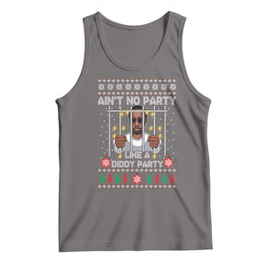 Funny Christmas Sarcastic Diddy Tank Top Aint No Party Like A Diddy Party TS02 Deep Heather Print Your Wear