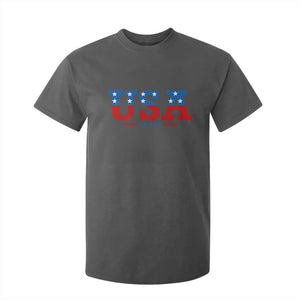 USA Patriotic T Shirt For Kid Red White Blue Stars TS02 Dark Heather Print Your Wear