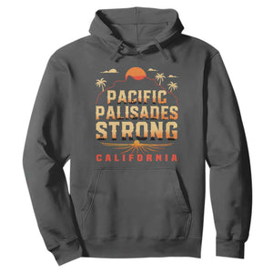 Pacific Palisades Strong Hoodie Support California LA Relief TS02 Dark Heather Print Your Wear