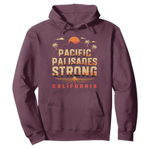 Pacific Palisades Strong Hoodie Support California LA Relief TS02 Maroon Print Your Wear