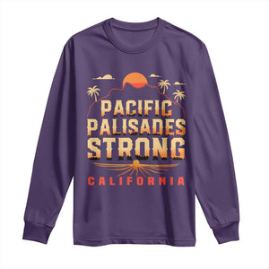 Pacific Palisades Strong Long Sleeve Shirt Support California LA Relief TS02 Purple Print Your Wear